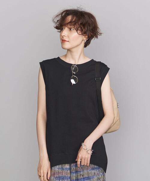 BEAUTY&YOUTH UNITED ARROWS（ビューティーアンドユースユナイテッドアローズ）の「BY コットンミニ裏毛クルーネックベスト/スウェット（スウェット・レディース・モカ/ナチュラル/コバルトブルー/ブラック・FREE）」の13枚目の写真