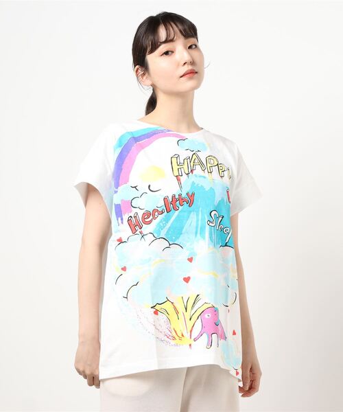 【ルーム】天竺×アフリカプリント/トップス