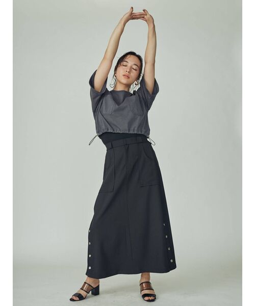 THE DAYZ TOKYO（ザデイズトーキョー）の「【THE DAYZ TOKYO】サイド釦スカート（スカート・レディース・ブラック/ブルー・SMALL/MEDIUM）」の15枚目の写真