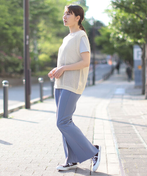 BeAMS DOT（ビームスドット）の「【WEB限定】BeAMS DOT / メッシュニットベスト（ベスト・レディース・ナチュラル/ケリー・FREE）」の6枚目の写真