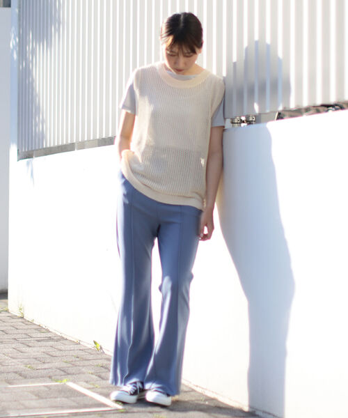 BeAMS DOT（ビームスドット）の「【WEB限定】BeAMS DOT / メッシュニットベスト（ベスト・レディース・ナチュラル/ケリー・FREE）」の8枚目の写真