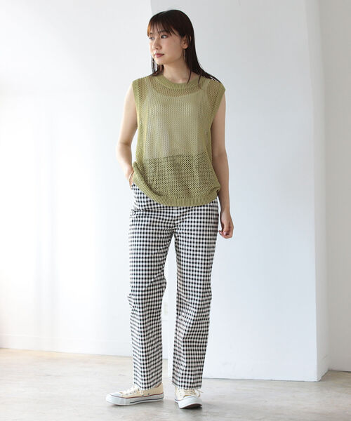 BeAMS DOT（ビームスドット）の「【WEB限定】BeAMS DOT / メッシュニットベスト（ベスト・レディース・ナチュラル/ケリー・FREE）」の15枚目の写真