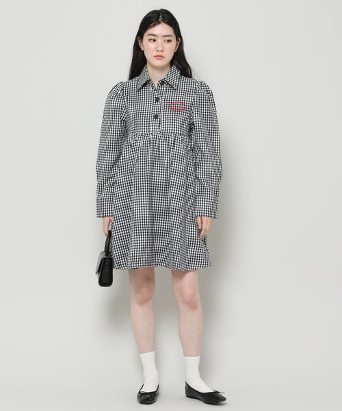 NOIR(ノワール)の「NOIR/ギンガムチェックシャツワンピース(ワンピース・レディース・ブラック・FREE)」の21枚目の写真