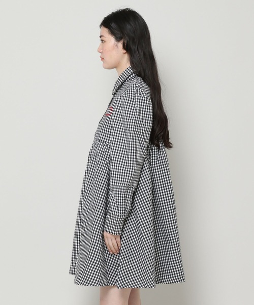 NOIR(ノワール)の「NOIR/ギンガムチェックシャツワンピース(ワンピース・レディース・ブラック・FREE)」の16枚目の写真