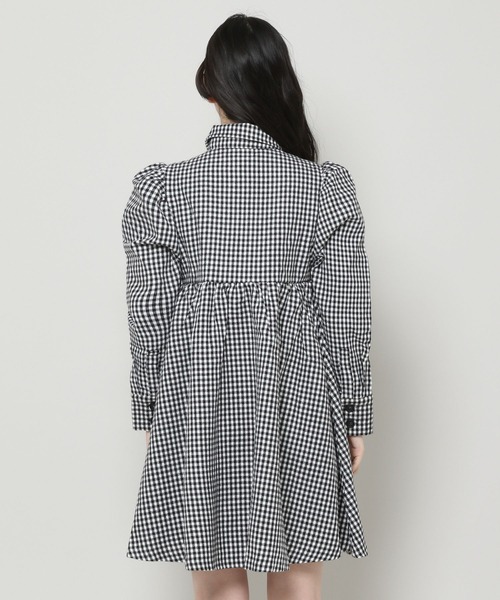 NOIR(ノワール)の「NOIR/ギンガムチェックシャツワンピース(ワンピース・レディース・ブラック・FREE)」の15枚目の写真