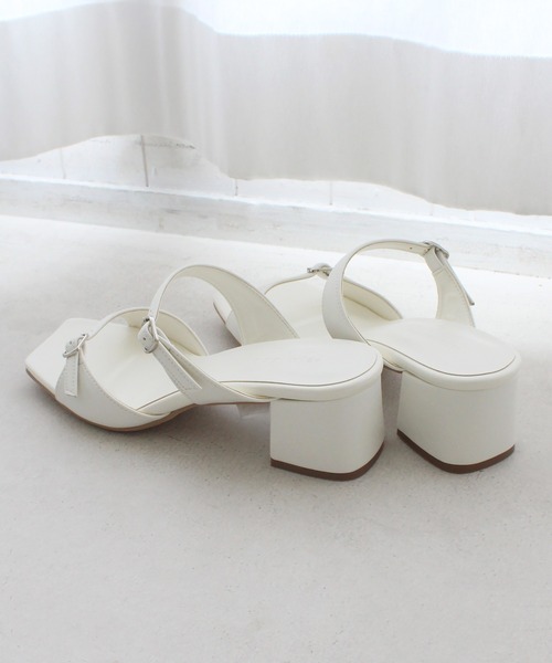 chocolates（チョコラテス）の「ダブルストラップサンダル【日本製】（サンダル・レディース・ホワイト/ブラック/ダークブラウン・LL/S/M/L）」の19枚目の写真