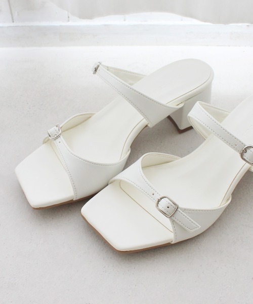 chocolates（チョコラテス）の「ダブルストラップサンダル【日本製】（サンダル・レディース・ホワイト/ブラック/ダークブラウン・LL/S/M/L）」の21枚目の写真