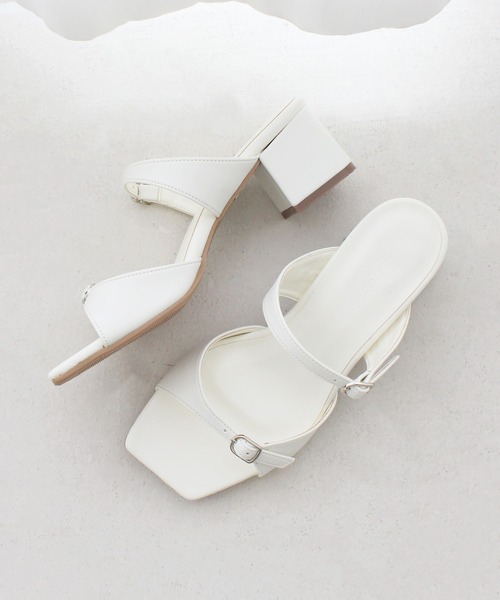 chocolates（チョコラテス）の「ダブルストラップサンダル【日本製】（サンダル・レディース・ホワイト/ブラック/ダークブラウン・LL/S/M/L）」の22枚目の写真