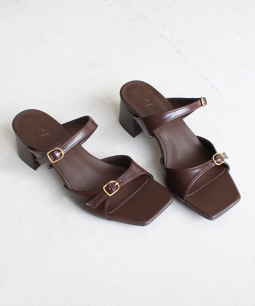 chocolates（チョコラテス）の「ダブルストラップサンダル【日本製】（サンダル・レディース・ホワイト/ブラック/ダークブラウン・LL/S/M/L）」の14枚目の写真