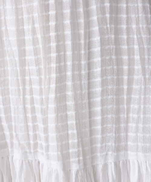 JEANASIS(ジーナシス)の「ハイウエストシャーリングロングスカート/951031(スカート・レディース・ホワイト/ブラック・FREE)」の4枚目の写真