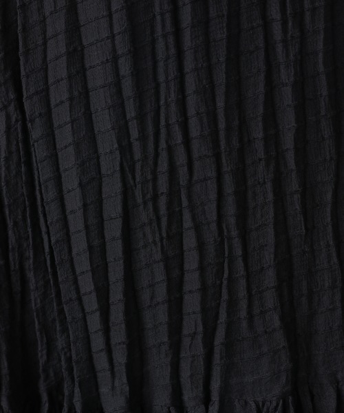 JEANASIS(ジーナシス)の「ハイウエストシャーリングロングスカート/951031(スカート・レディース・ホワイト/ブラック・FREE)」の3枚目の写真