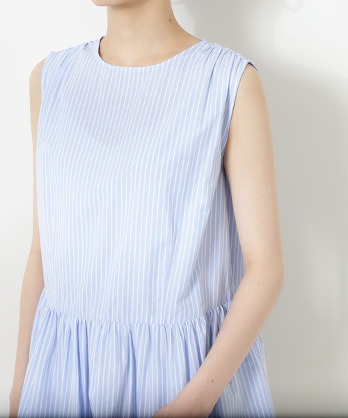 N.（N. Natural Beauty Basic）（エヌエヌナチュラルビューティーベーシック）の「ギャザーペプラムブラウス（シャツ/ブラウス・レディース・ブラック/ホワイト/ブルー系その他/ライトグリーン/オレンジ・MEDIUM）」の18枚目の写真