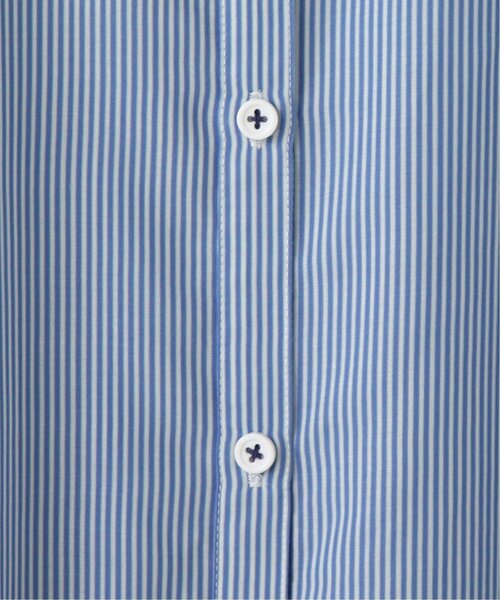 DOUBLE NAME(ダブルネーム)の「【merモデルまるちゃんコラボ】ストライプシャツワンピース(シャツワンピース・レディース・ベージュ/ネイビー/サックスブルー・FREE)」の10枚目の写真