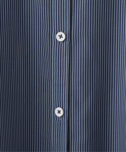 DOUBLE NAME(ダブルネーム)の「【merモデルまるちゃんコラボ】ストライプシャツワンピース(シャツワンピース・レディース・ベージュ/ネイビー/サックスブルー・FREE)」の18枚目の写真