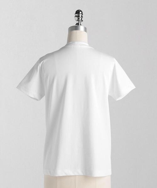 LOEFF（ロエフ）の「＜LOEFF（ロエフ）＞ オーガニックコットン Tシャツ†（Tシャツ/カットソー・レディース・その他1/ホワイト/ダークグレー・0/1）」の10枚目の写真