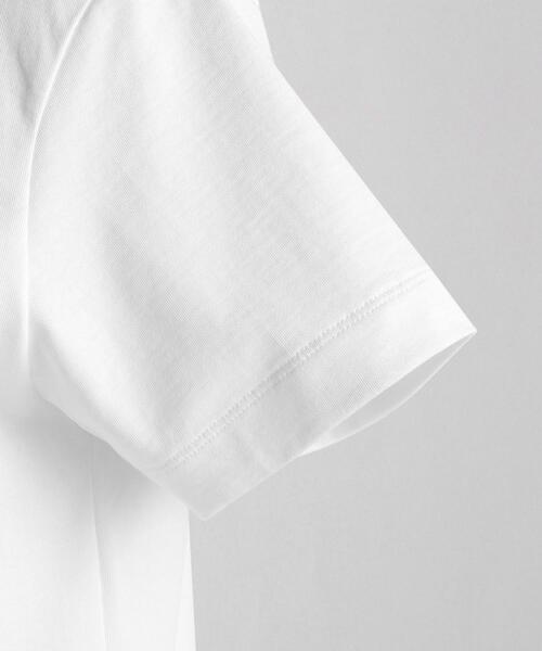 LOEFF（ロエフ）の「＜LOEFF（ロエフ）＞ オーガニックコットン Tシャツ†（Tシャツ/カットソー・レディース・その他1/ホワイト/ダークグレー・0/1）」の9枚目の写真