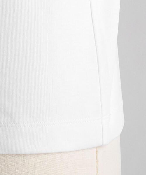 LOEFF（ロエフ）の「＜LOEFF（ロエフ）＞ オーガニックコットン Tシャツ†（Tシャツ/カットソー・レディース・その他1/ホワイト/ダークグレー・0/1）」の5枚目の写真