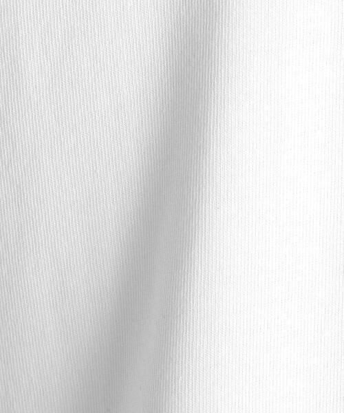 LOEFF（ロエフ）の「＜LOEFF（ロエフ）＞ オーガニックコットン Tシャツ†（Tシャツ/カットソー・レディース・その他1/ホワイト/ダークグレー・0/1）」の7枚目の写真