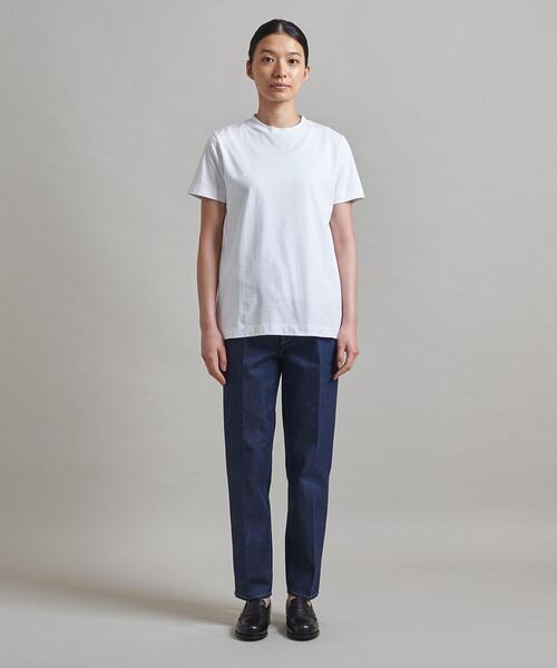 LOEFF（ロエフ）の「＜LOEFF（ロエフ）＞ オーガニックコットン Tシャツ†（Tシャツ/カットソー・レディース・その他1/ホワイト/ダークグレー・0/1）」の12枚目の写真