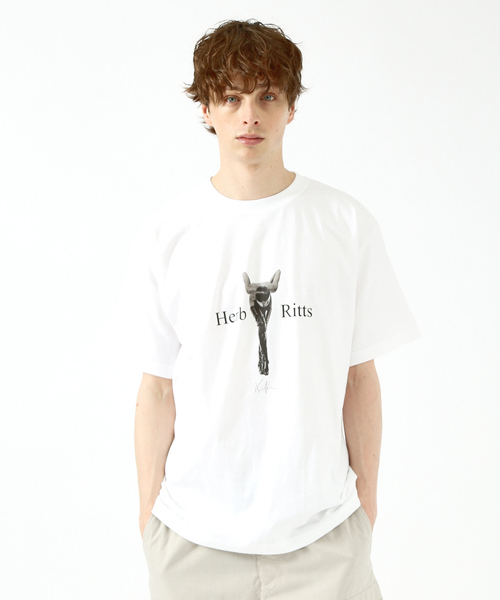 美品90s HERB RITTS jump Tシャツ　ハーブリッツ　フォト　L セール】【HerbRitts / ハーブ・リッツ】フォト Tシャツ（T