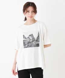 SHOO・LA・RUE | ドロップショルダーグラフィックTシャツ(Tシャツ/カットソー)
