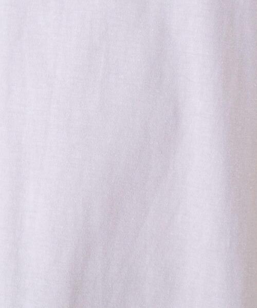 SHOO・LA・RUE（シューラルー）の「◆ドロップショルダーグラフィックTシャツ（Tシャツ/カットソー・レディース・オフホワイト/ライトパープル/チャコール/ホワイト系3/ホワイト系6/ブラック系3/ブラック系5/ベージュ系4/アイボリー系6/ダークグリーン系6/ブルー系5/ピンク系9・02/03/04）」の20枚目の写真