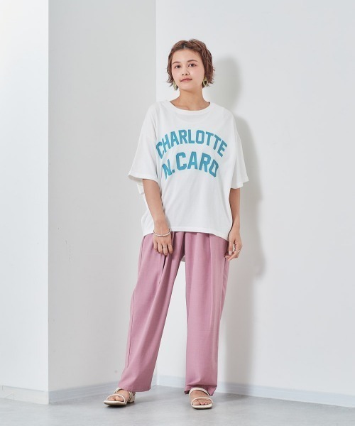 cepo(セポ)の「ネオンカラー カレッジロゴTee(Tシャツ/カットソー・レディース・オフホワイト/グリーン/ブラック/ブルー・M)」の11枚目の写真