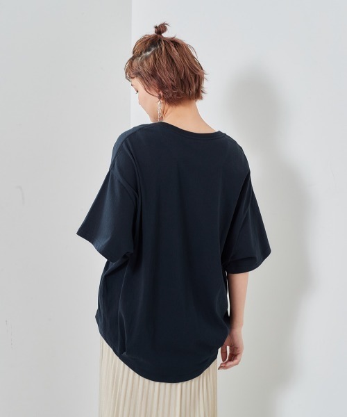 cepo(セポ)の「ネオンカラー カレッジロゴTee(Tシャツ/カットソー・レディース・オフホワイト/グリーン/ブラック/ブルー・M)」の14枚目の写真