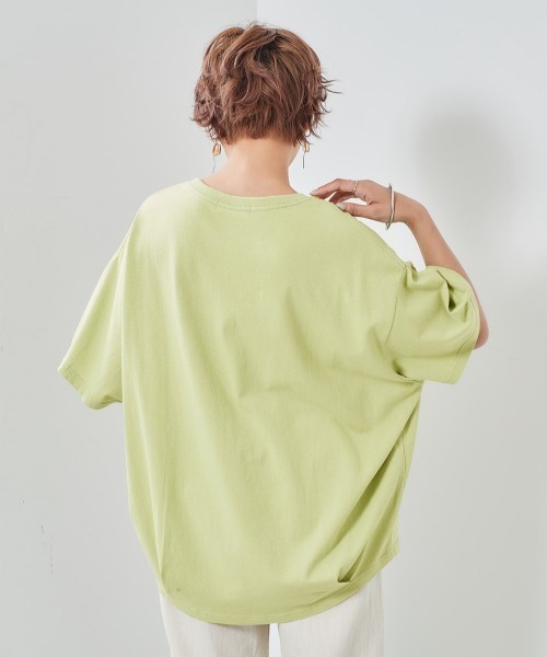 cepo(セポ)の「ネオンカラー カレッジロゴTee(Tシャツ/カットソー・レディース・オフホワイト/グリーン/ブラック/ブルー・M)」の19枚目の写真
