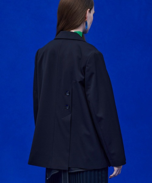 UNITED TOKYO(ユナイテッドトウキョウ)の「ウェーブカッティングジャケット(テーラードジャケット・レディース・ブラック/ベージュ/ブラウン・FREE)」の11枚目の写真