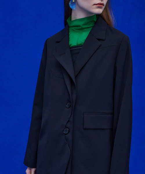 UNITED TOKYO(ユナイテッドトウキョウ)の「ウェーブカッティングジャケット(テーラードジャケット・レディース・ブラック/ベージュ/ブラウン・FREE)」の15枚目の写真