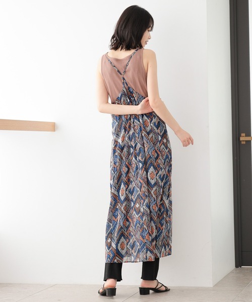 LAKOLE（ラコレ）の「コットンボイルエスニックワンピース / 952937（ワンピース・レディース・ブラウン/イエロー/ブルー・SMALL/MEDIUM）」の6枚目の写真