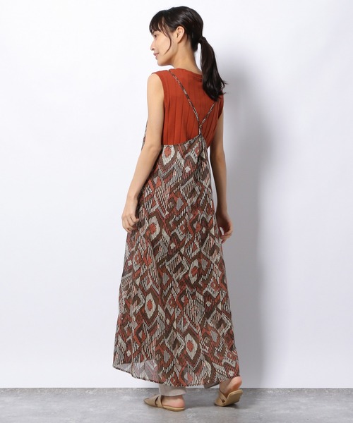 LAKOLE（ラコレ）の「コットンボイルエスニックワンピース / 952937（ワンピース・レディース・ブラウン/イエロー/ブルー・SMALL/MEDIUM）」の8枚目の写真