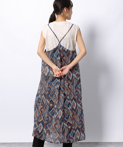 LAKOLE（ラコレ）の「コットンボイルエスニックワンピース / 952937（ワンピース・レディース・ブラウン/イエロー/ブルー・SMALL/MEDIUM）」の11枚目の写真