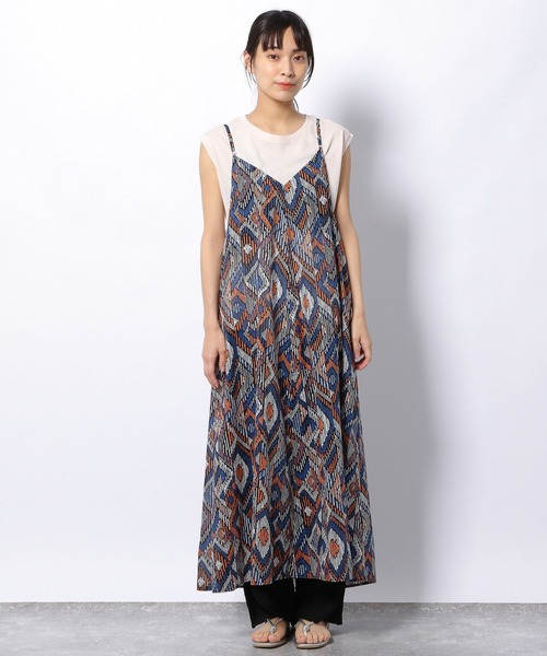 LAKOLE（ラコレ）の「コットンボイルエスニックワンピース / 952937（ワンピース・レディース・ブラウン/イエロー/ブルー・SMALL/MEDIUM）」の14枚目の写真