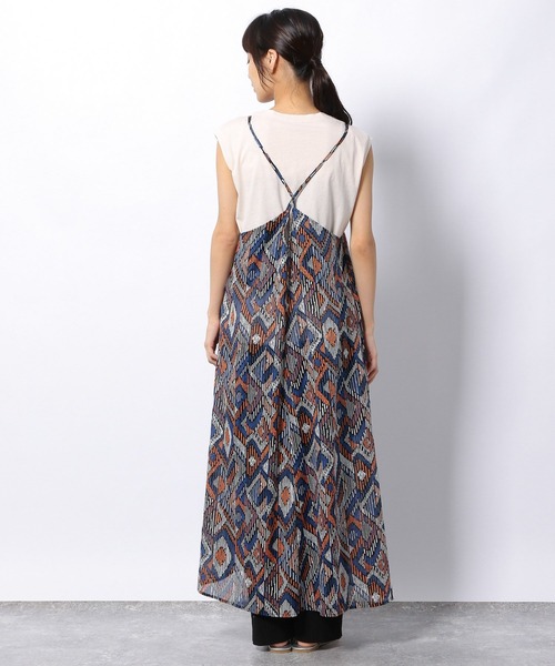 LAKOLE（ラコレ）の「コットンボイルエスニックワンピース / 952937（ワンピース・レディース・ブラウン/イエロー/ブルー・SMALL/MEDIUM）」の16枚目の写真