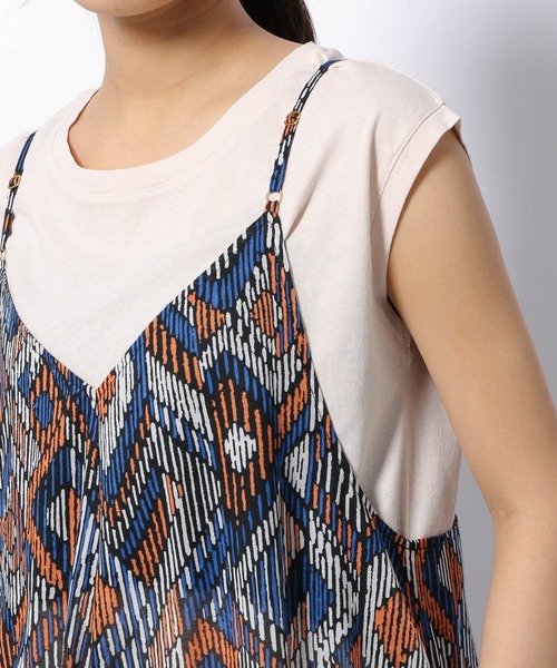 LAKOLE（ラコレ）の「コットンボイルエスニックワンピース / 952937（ワンピース・レディース・ブラウン/イエロー/ブルー・SMALL/MEDIUM）」の18枚目の写真