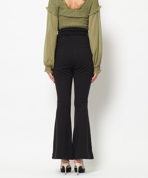 SPIRALGIRL（スパイラルガール）の「サイドオープンフレアパンツ（その他パンツ・レディース・ブラック/レオパード/パイソン・FREE）」の11枚目の写真