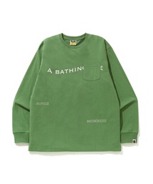 BAPE INK PRINT RELAXED L/S TEE #2 M