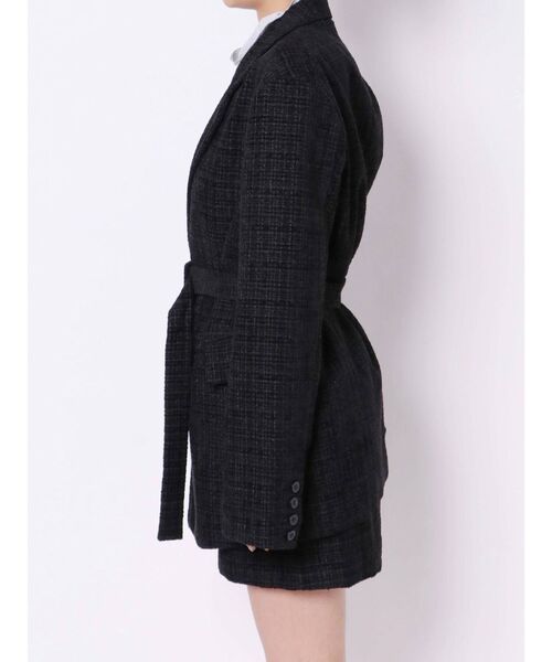 EMODA(エモダ)の「ボックスバルキージャケット(テーラードジャケット・レディース・カーキ/ブラック/イエロー・FREE)」の20枚目の写真