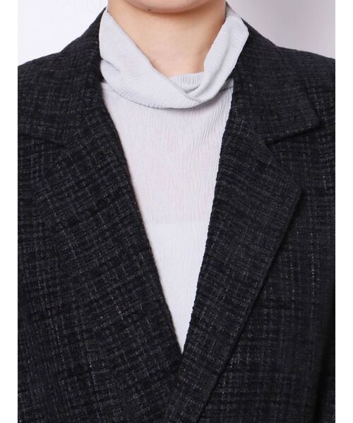 EMODA(エモダ)の「ボックスバルキージャケット(テーラードジャケット・レディース・カーキ/ブラック/イエロー・FREE)」の22枚目の写真