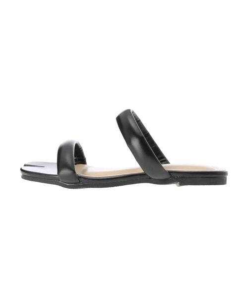 Green　Parks（グリーンパークス）の「【WEB限定サイズあり】・タビフラットサンダル＊（サンダル・レディース・ブラック/アイボリー・LL/S/M/L）」の4枚目の写真