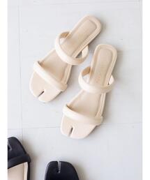 【WEB限定サイズあり】・タビフラットサンダル＊