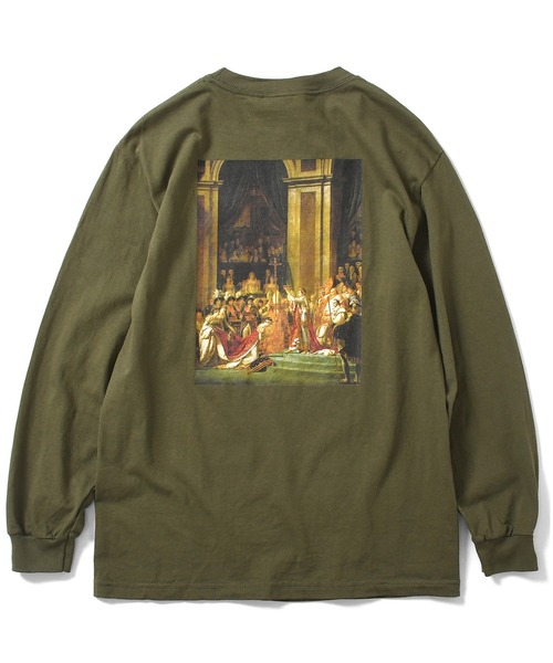 Lafayette（ラファイエット）の「LFYT ラファイエット [Lafayette] - コロネーション グラフィック ロングスリーブ 長袖 Tシャツ [THE CORONATION L/S TEE]（Tシャツ/カットソー・メンズ・グリーン系その他/ブラック/ホワイト・XL/S/M/L/XXL）」の3枚目の写真