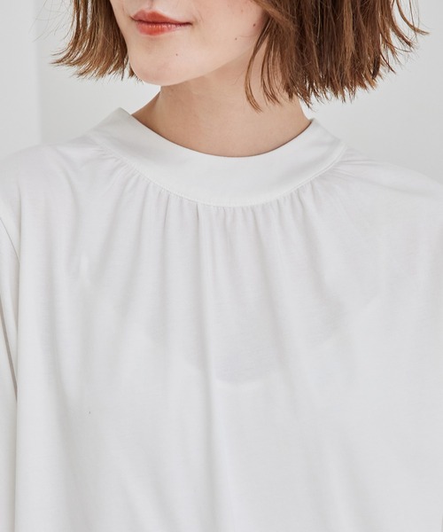 ROPE' PICNIC（ロペピクニック）の「【2WAY】ボウタイカットソートップス（Tシャツ/カットソー・レディース・ワイン/オフホワイト/ブラック・38）」の7枚目の写真