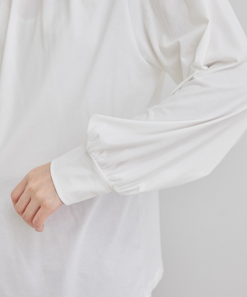 ROPE' PICNIC（ロペピクニック）の「【2WAY】ボウタイカットソートップス（Tシャツ/カットソー・レディース・ワイン/オフホワイト/ブラック・38）」の8枚目の写真