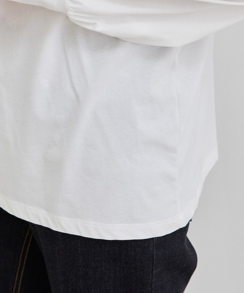 ROPE' PICNIC（ロペピクニック）の「【2WAY】ボウタイカットソートップス（Tシャツ/カットソー・レディース・ワイン/オフホワイト/ブラック・38）」の9枚目の写真