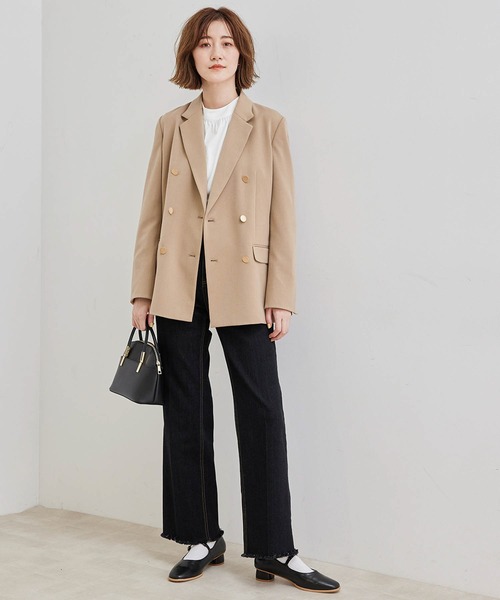 ROPE' PICNIC（ロペピクニック）の「【2WAY】ボウタイカットソートップス（Tシャツ/カットソー・レディース・ワイン/オフホワイト/ブラック・38）」の16枚目の写真