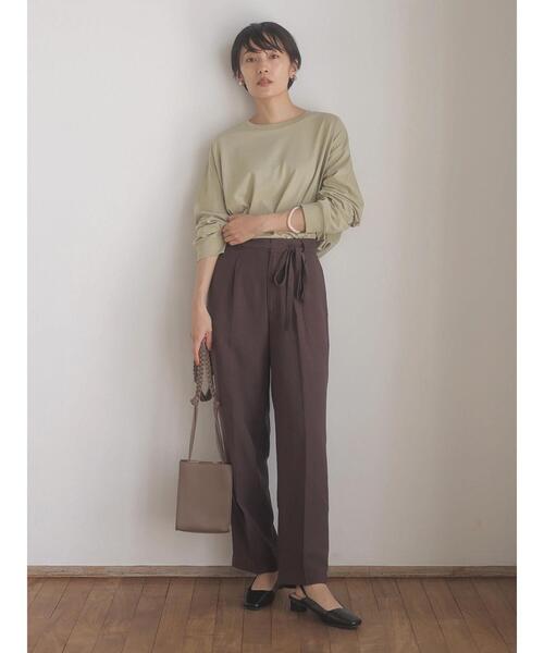 Ameri（アメリ）の「DROP PEARL SUSPENDER PANTS（その他パンツ