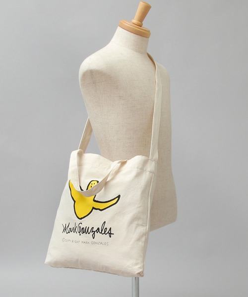 Mark Gonzales（マーク・ゴンザレス）の「ゴンバト キャンバス ショルダートートバッグ / トートバッグ / ショルダーバッグ（トートバッグ・メンズ・ホワイト/ブラック/ブラック系その他/ホワイト系その他・FREE）」の21枚目の写真